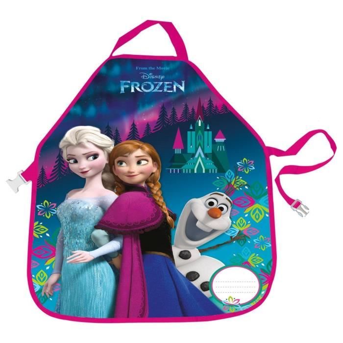 Frozen La Reine des Neiges Tablier Enfant pour activités Scolaires extrascolaires Peinture Cuisine Elsa Anna Olaf