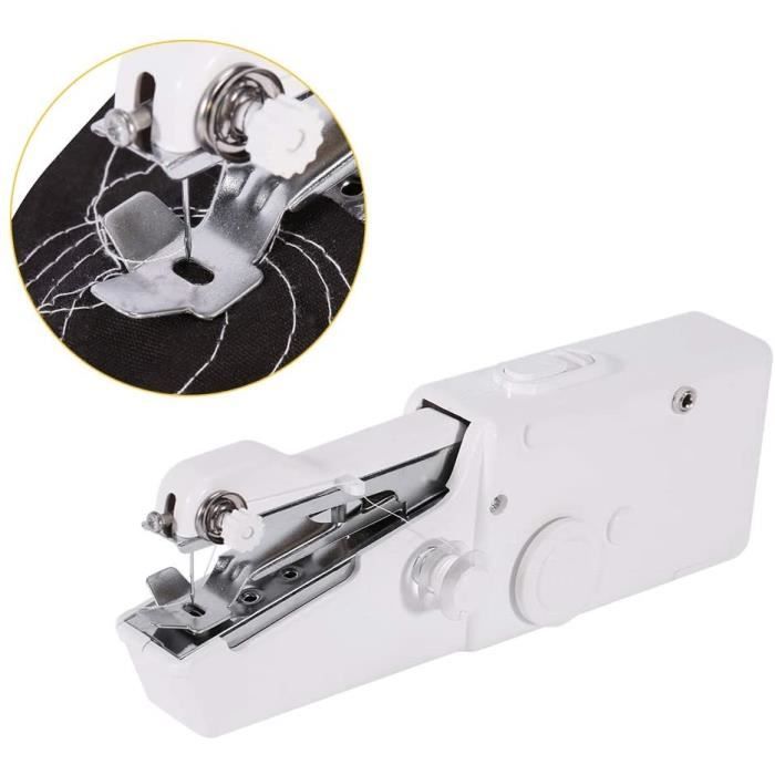 Machine à Coudre Portable, Main Couture Portative, Outil de Point Rapide Manuelle pour Vêtement, Adapté Aux Voyages, Adapté Aux Tiss