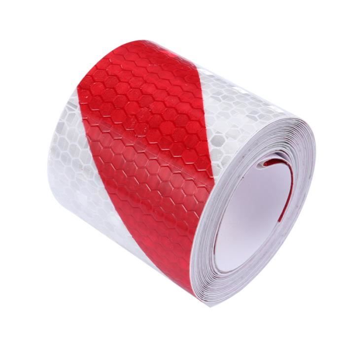 2 rouleaux de bande de réfléchissante, train de voiture, bande d'avertissement, bande réfléchissante, 3 m, autocollants en