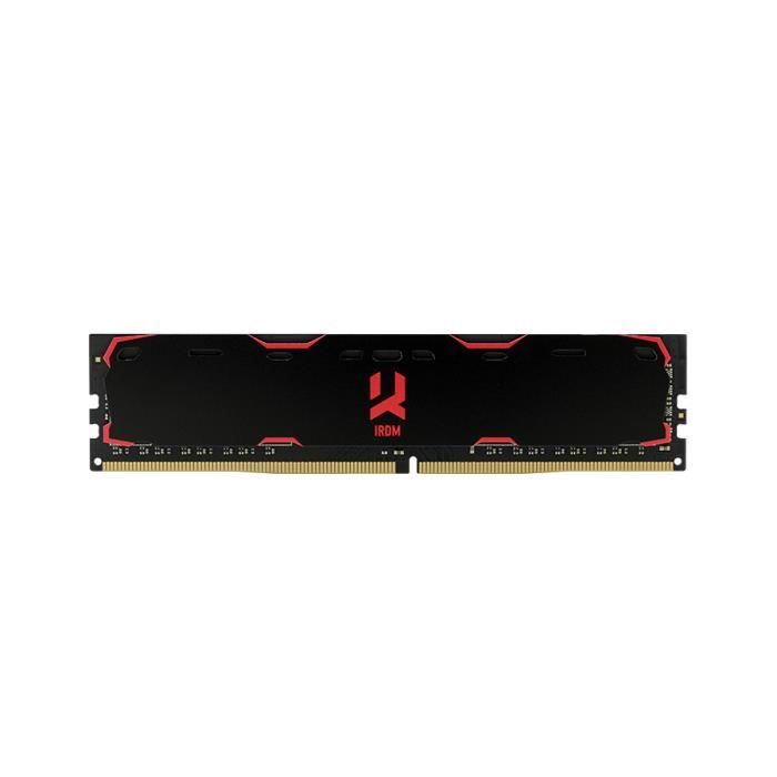 Goodram IR-2400D464L15S-8GDC, 8 Go, 2 x 4 Go, DDR4, 2400 MHz, 288-pin DIMM, Noir