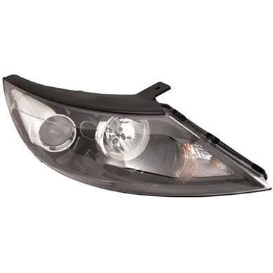 Phare Optique avant droit pour KIA SPORTAGE 2010-2015, H7+H7, fond noir, Neuf.