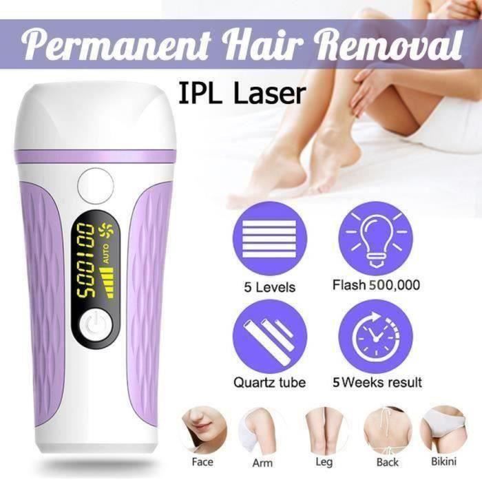 PIMPIMSKY Epilateur lumiere pulsee epilateur 500 000 flashs IPL Laser Épilateur Lumière Pulsée Permanent Épilation