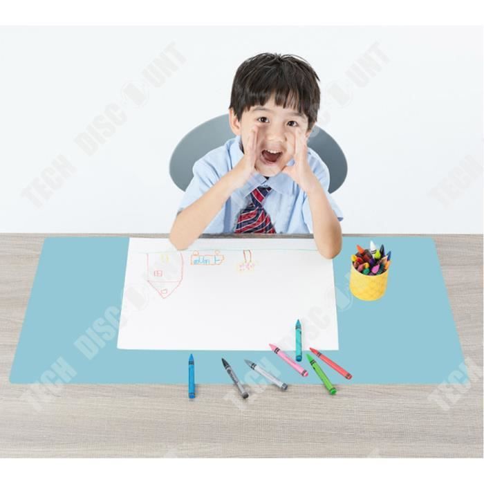 TD® Sous-Main de Bureau/ Anti Glissage / Tapis de Souris Tendance et Classe/ Bleu