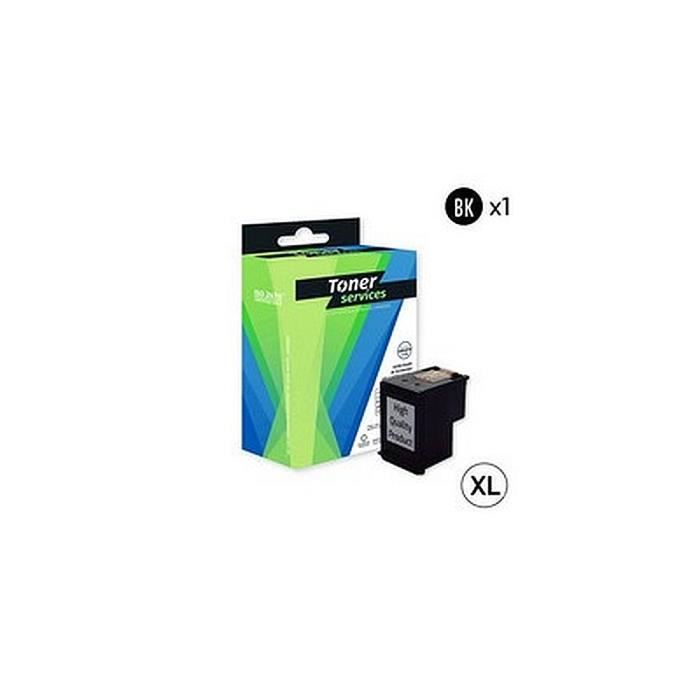 Cartouche dEncre Noire Grande capacité marque Toner Services équivalent à HP 302XL - HP F6U68AE 700 22