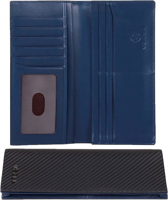 Portefeuille Homme En Cuir Véritable AVIMA - Deux Volets, Porte-cartes Et Porte-billets - Neuf Avec étiquettes