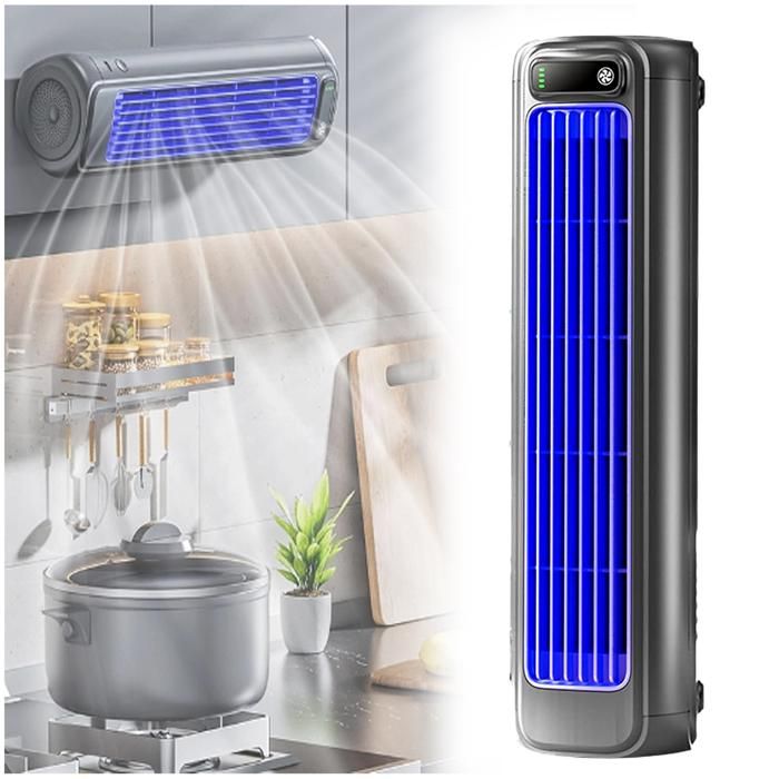 Climatiseur portable ventilateur tour de bureau silencieux 3 vitesses pour cuisine et chambre à coucher Black charging model - Unbranded