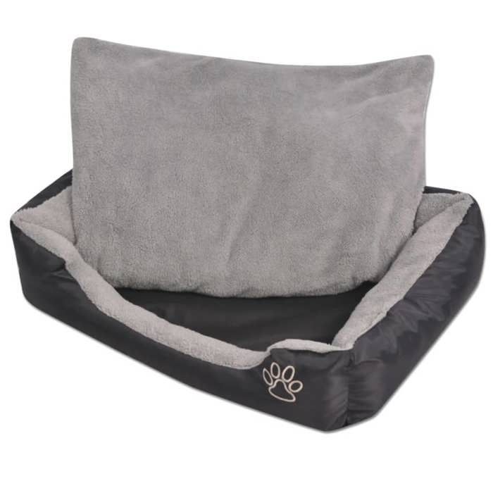 Automne/hiverLit pour chiens avec coussin rembourré Taille S Noir - HAuteur:17cm - Grande Taille &FR_996500