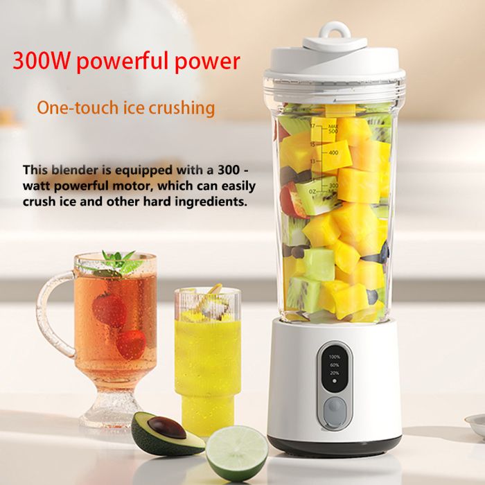 Presse-agrumes portable - ULISEM - 300 W - Extraction de jus à un bouton - Compact - Sans fil - Batterie 4000 mAh - Ulisem