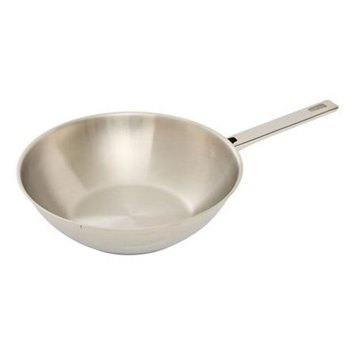 Wok Acier inoxydable Brillance cuisson saine 28 cm