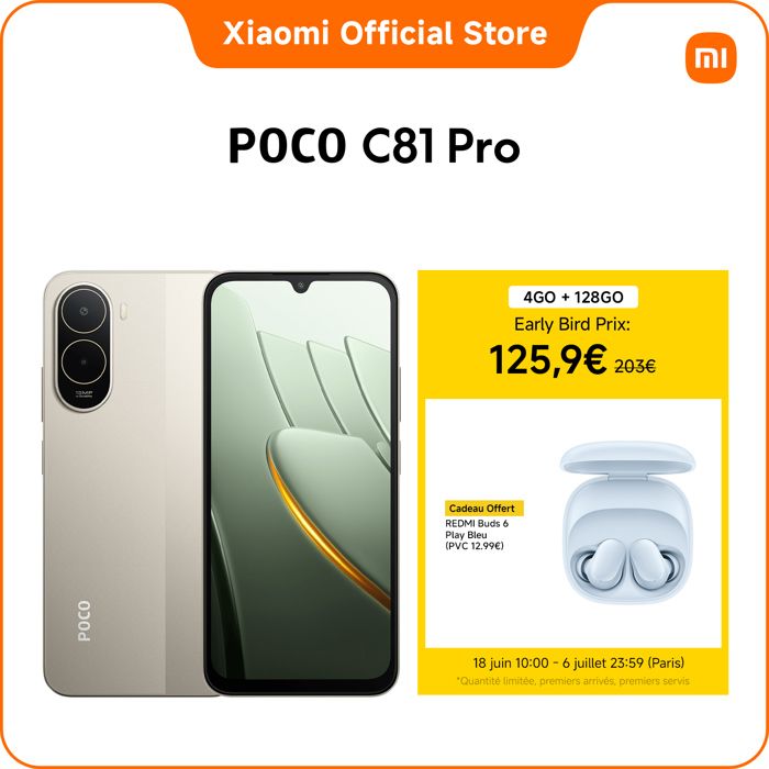 POCO C81 Pro 4 GO + - vue 7