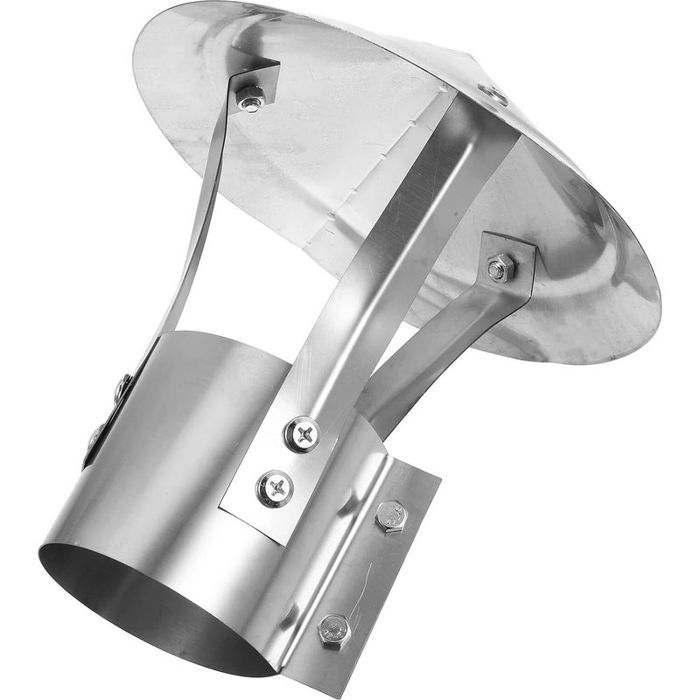 Chapeau de cheminée en inox 200 mm couvercle de conduit de cheminée rond en métal étanche à la pluie pour poêle et cheminée extér Chapeau de cheminée en inox 200 mm couvercle de conduit de cheminée rond en métal étanche à la pluie pour poêle et cheminée extér