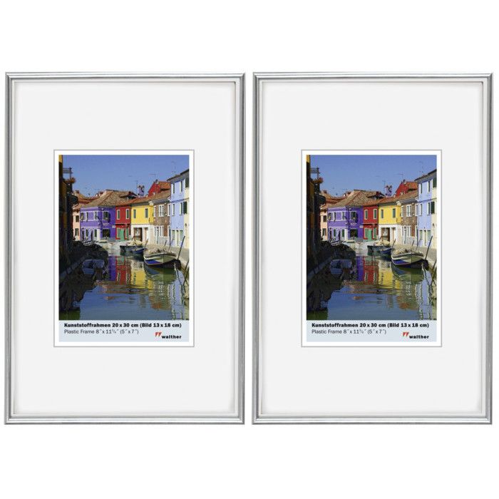 Lot de 2 cadres - Walther Galeria - 24 x 30 cm - Doré - Maison