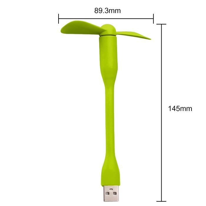 KARELLS 2 Pièces Flexible Power Bank Ventilateur Mini 3 En 1 - Silencieux Pour Téléphone Android USB Type C