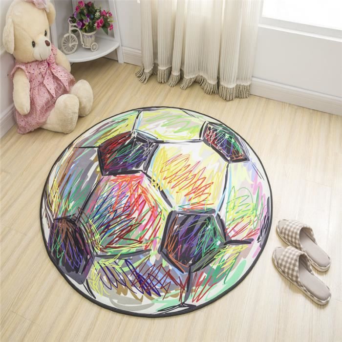 Tapis Rond De Salon Cuisine Chambre Diametre 60cm Anti Glisse Mignon Peinture Pour Enfant Chambre Decor Achat Vente Tapis Cdiscount