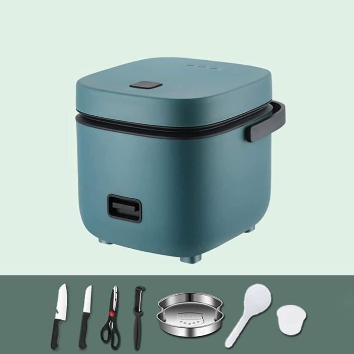Cuociriso Elettrico Da 1,2 Litri - Antiaderente, Cottura A Vapore, Mantenimento In Caldo, Perfetto Per Riso, Pasta E Zuppe (Rosso)