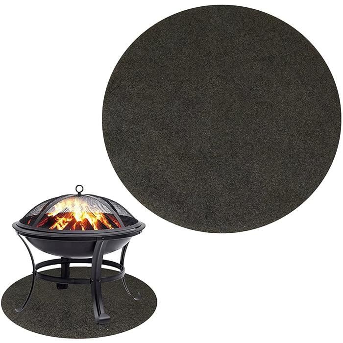 Tapis De Protection Pour Brasero De 91,4 Cm - Résistant Au Feu Pour L
