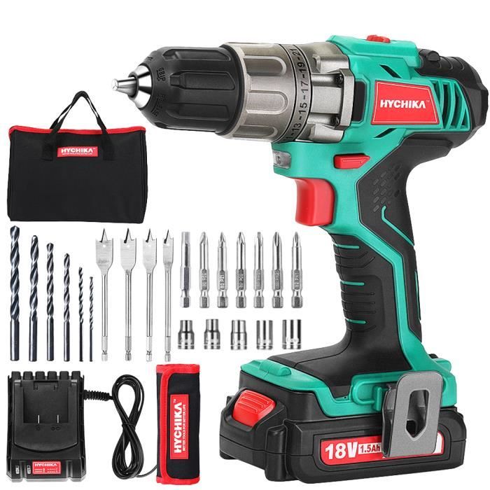Hychika Perceuse Visseuse Sans Fil 18v Hychika Visseuse Devisseuse Sans Fil Coffret 30 Accessaries Achat Vente Perceuse Hychika Perceuse Visseuse S Cdiscount