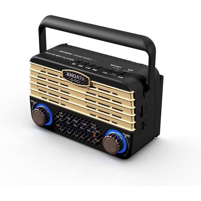 D902 Radio Portable Rechargeable Poste Radio FM-AM (MW) - SW Petite Radio  Transistor Prise en charge de la carte [52] - Cdiscount TV Son Photo