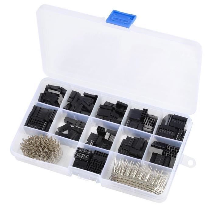 Sourcing Map 6Pcs Connecteur Pin IDC 2x4 2.54mm Angle Droit - Embouts Boîte