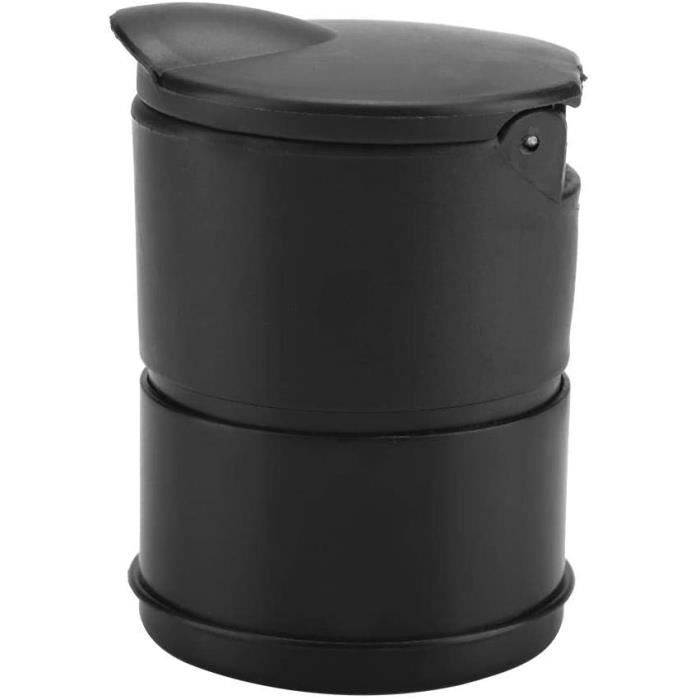 Duendhd Noir Cigarette Auto Extinction Cendrier Portable