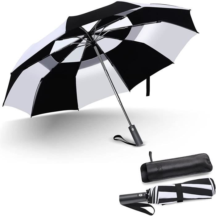Parapluie Homme Pliant Anti-tempête - JIGUOOR 10 côtes parapluie parapluie  Poche Coupe-vent Coupe-vent, Double Auvent Paraplui[275] - Cdiscount  Bagagerie - Maroquinerie