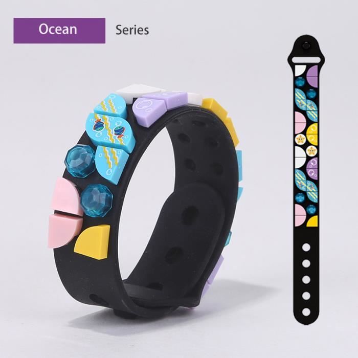 Kit DIY de bracelet à assembler pour enfants - bois et plastique