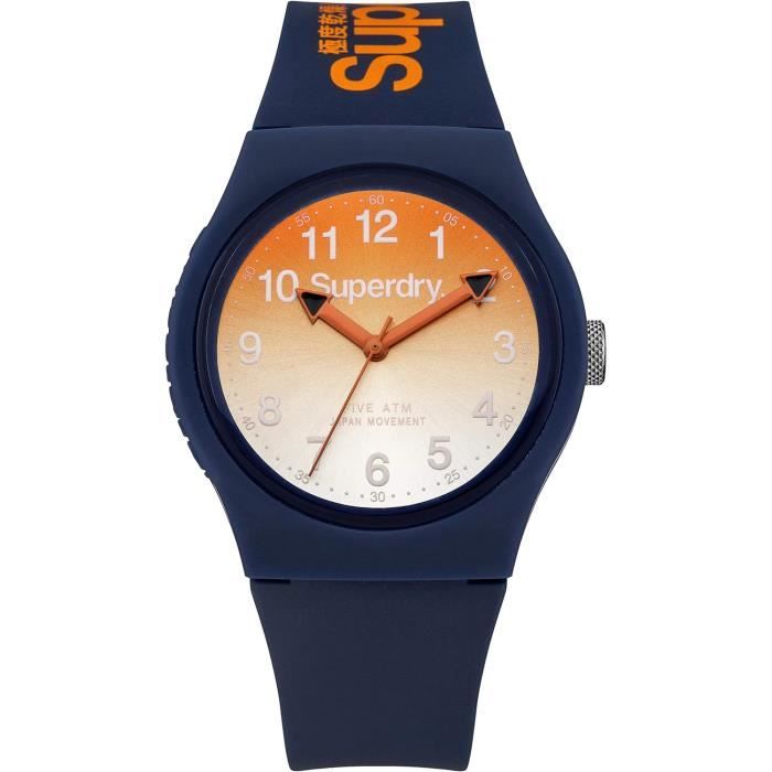 Montre Superdry Urban Bleu Marine Orange u2567 Bleu Achat