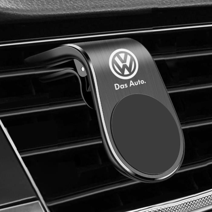 Support magnétique en métal pour téléphone de voiture,accessoires de style pour Volkswagen Golf 5,Tiguan,Polo,Golf - black[C2511]