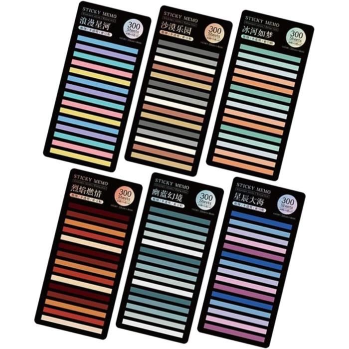 Lot De 410 Notes Autocollantes Pastel ELENTGE - Marque-pages Et Séparateurs Colorés