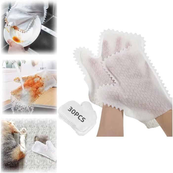 12 Paires De Gants Microfibre - Nettoyage Dépoussiérage, Lavables