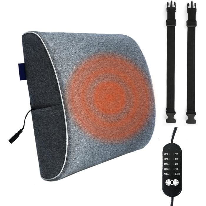 Techshining Coussin Lombaire Avec Chauffage Pour Chaise De