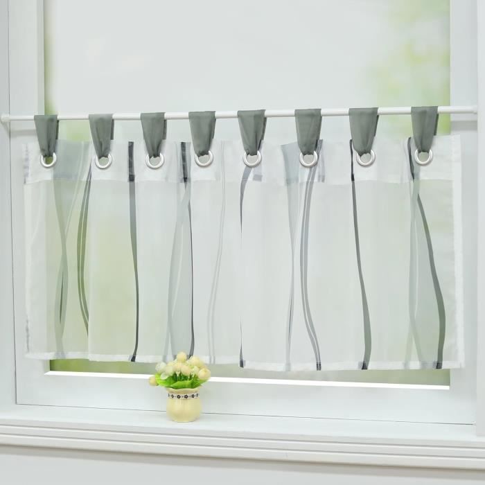 Cuisine LIMITADA Rideaux Brise-Bise W150 × H45 Cm Court Macramé Cuisine Placard Brise Bise