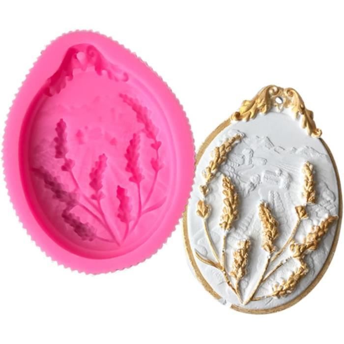 Moule à Dessert Traditionnel Festival Mi-Automne - Moule à Gâteau Lune Motifs Décoratifs (environ 7x15,7 Cm) - 11
