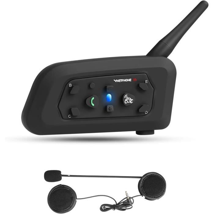 Casque Excelvan V6 Ecouteur Cardo QSPORTPEAK Micro Casque Moto