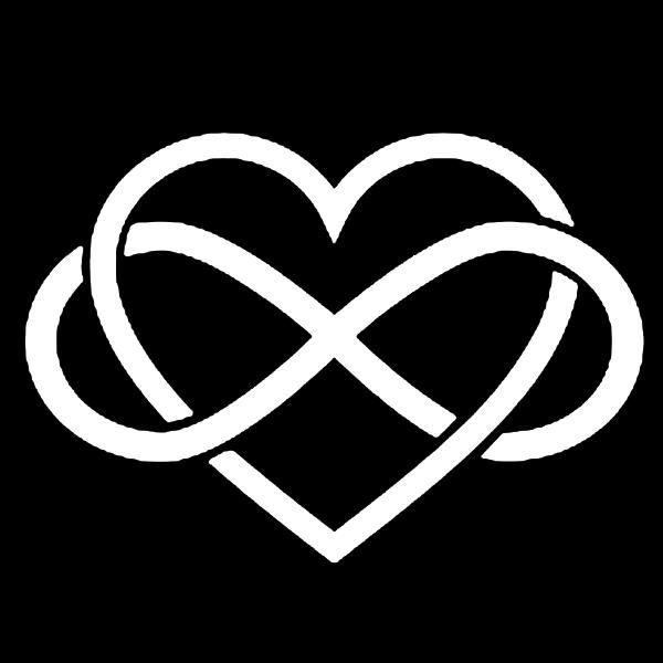 Sticker Decoration Amour Coeur A L Infini x28 Cm Blanc Coeur015 Cdiscount Maison