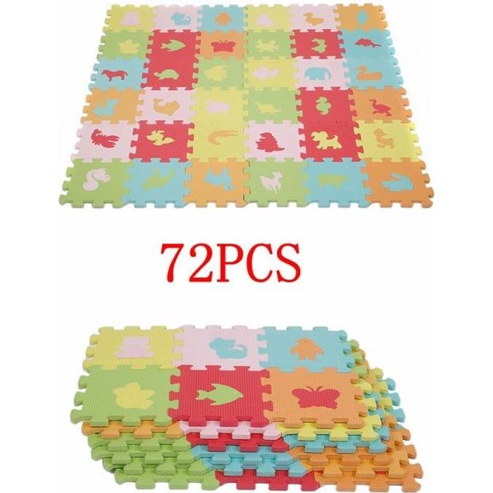 Kit De 2 36pcs 36pcs 16 16cm Tapis Mousse Puzzle Pour Bebe Eva Cdiscount Jeux Jouets
