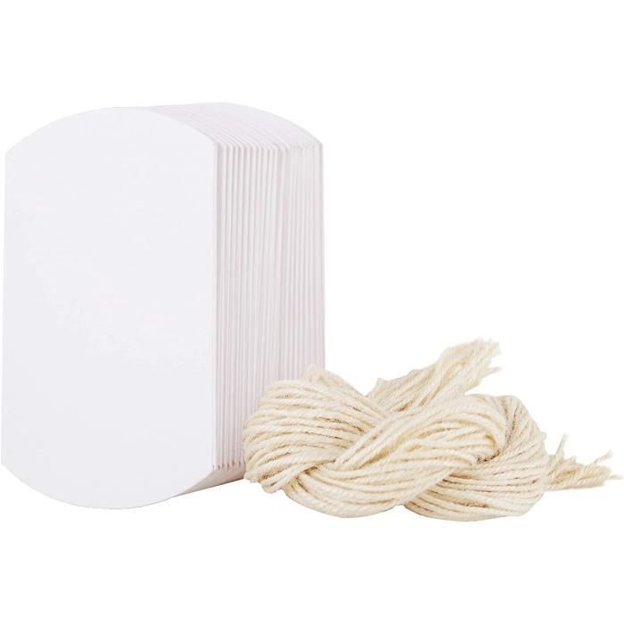 Lot De 50 Boîtes Cadeaux En Papier Kraft Vintage - 9x6,5x2,5 Cm - Avec Corde De Chanvre - Pour Mariage, Anniversaire, Noël - Idéal Pour Bonbons, Bijoux, Petits Cadeaux