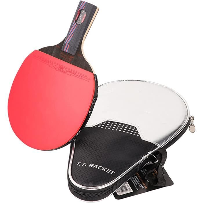 Raquette De Ping-pong 7 Plis Bois - Manche Long, Attaque Rapide, Idéale Pour Joueurs Intermédiaires