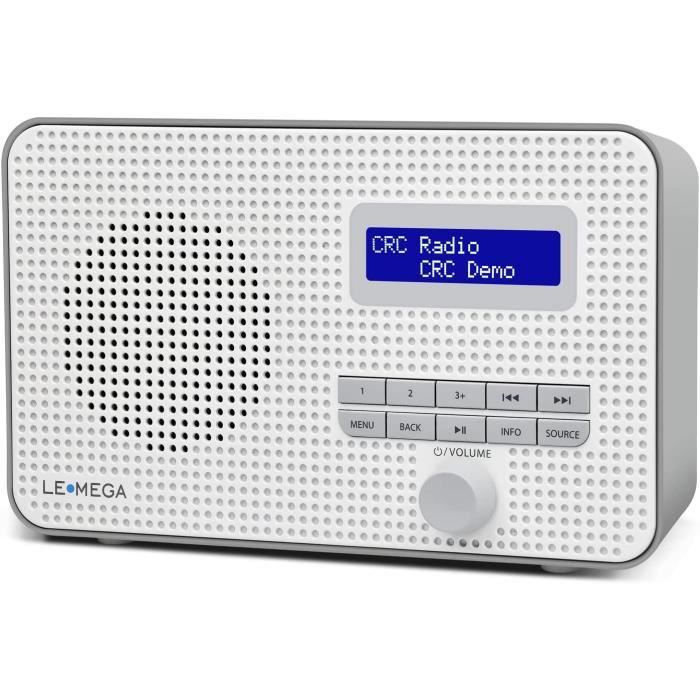 LEMEGA M2P Internet Radio, Dab/Dab+/FM Digital Radio, Bluetooth, Portable Dab Radio, Headphone