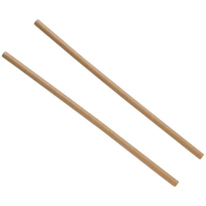 J&F 25 pièces de paille en carton kraft 197x6mm