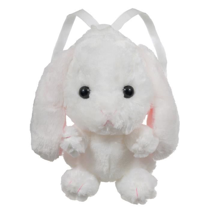 Sac A Dos Grosse Peluche Lapin Blanc Mignon Avec Compartiment Aille Unique Blanc Cdiscount Jeux Jouets