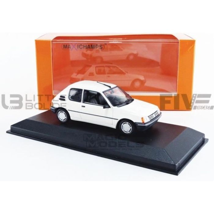 Voiture Miniature de Collection - MAXICHAMPS 1/43 - PEUGEOT 205 XR - 1990 -  White - 943112373 - Cdiscount Jeux - Jouets