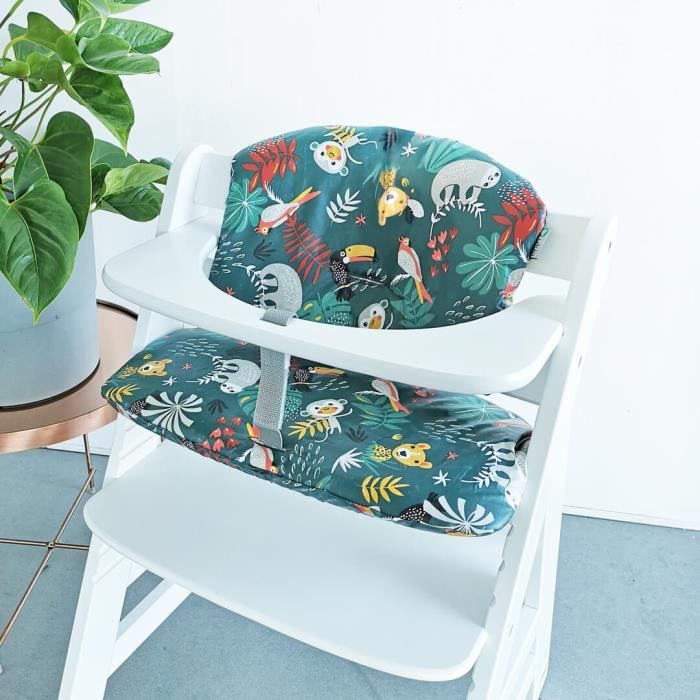 Hauck Coussin En Revetement Plastifie Pour Chaise Haute Bebe Sur Mesure Pour Hauck Coton Oeko Tex Vert Animaux Cdiscount Puericulture Eveil Bebe