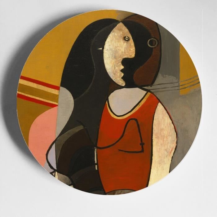 Lot D'assiettes Décoratives Murales Multicolores - Artisanale Sans Marque