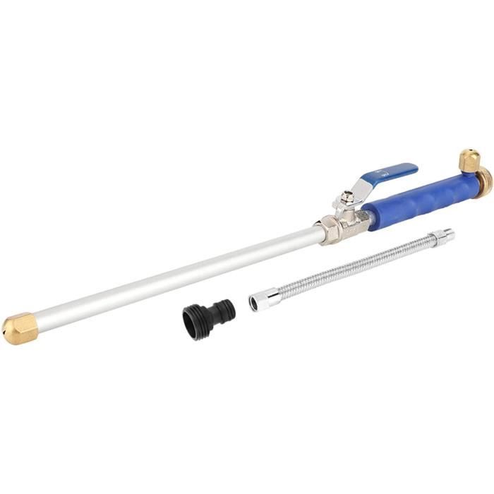 Pistolet D'arrosage Haute Pression Pour Tuyau – Avec 2 Buses (jet Et éventail) Et Connecteurs Rapides 3/4" Et 1/2"
