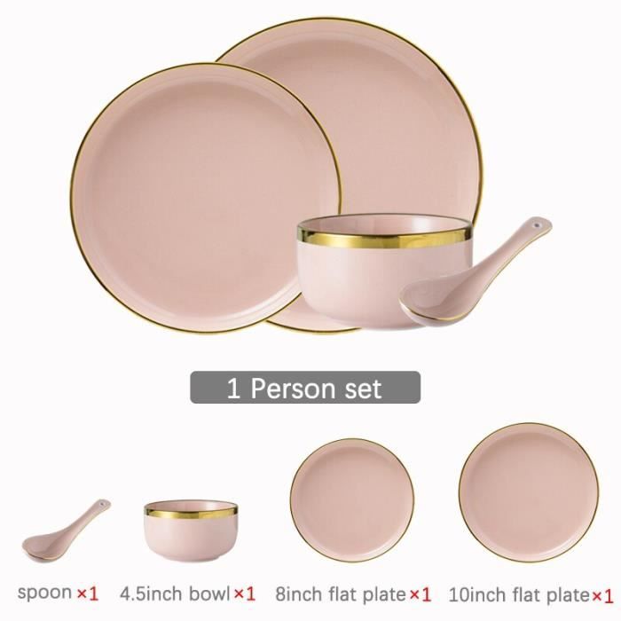 Hombrima Lot De 4 Assiettes Incassable, Grande & Réutilisable, Facile à