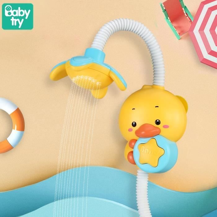 Jouets de bain pour enfant, canard mignon, roue à eau, dauphin, robinet
