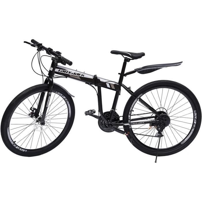 Vélo Pliant 26 Pouces Adulte 21 Vitesses Vtt Ville Cadeau - Blanc