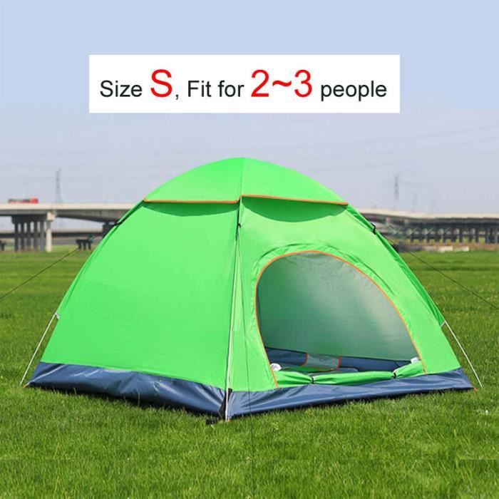 Tente Pop Up 2-3 Personnes – Automatique Ultralégère, Double Couche, Imperméable – Idéale Camping & Randonnée