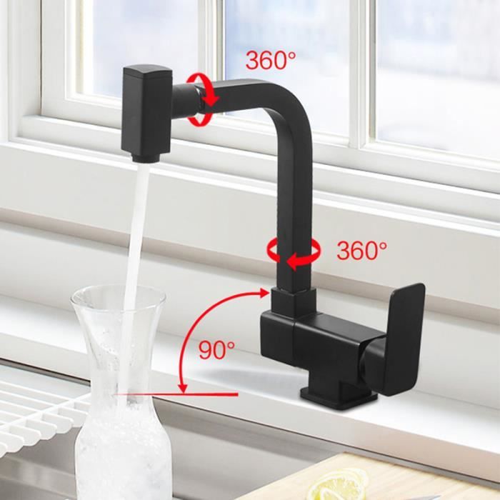 Robinet D'Évier Pliant Mural En Acier Inoxydable 304 D'Eau Chaude Et